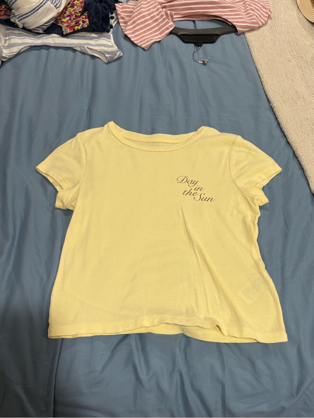 Madewell Pale Yellow 'Day in the Sun' Short Sleeve Tee